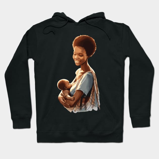 Afrocentric Mother And Baby Hoodie by Graceful Designs